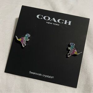Coach T-Rex stud earrings
